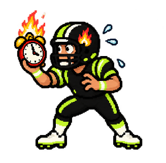 Deadline Panic, a blocker on the field